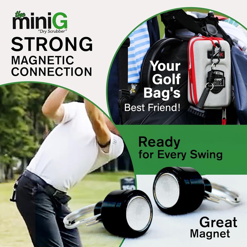 Grooveit Pink Mini Golf Brush The MiniG 'Dry Scrubber' Features A Detachable Magnet, Heavy-Duty Nylon Bristles, and 3-Yr Warranty - Used On All Professional Golf Tours - Golf Accessory of 2023 - Image 5